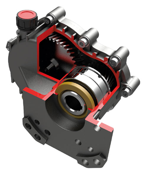 TECOMEC REDUCTEUR DE VIT RAPP 1/2 MOTEUR 28.6 MM POMPE 24 MM